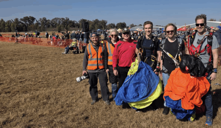 Display jumps Events JSC Johannesburg Skydiving Club Launches corporate Tandem skydives
